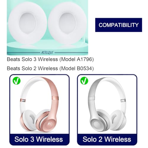Solo 3 almohadillas de repuesto para auriculares Beats Solo 2 y Solo 3 (Blanco) miniatura 2