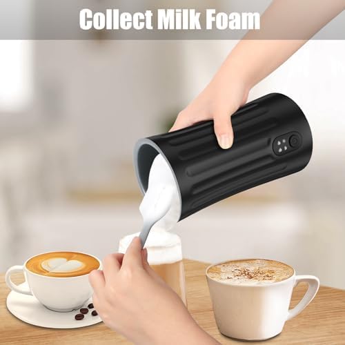 Miniatura 2 de Espátula de silicona para espumador de leche, espátula pequeña de 7.9 pulgadas adecuada para recolectar espuma de leche, antiadherente, resistente