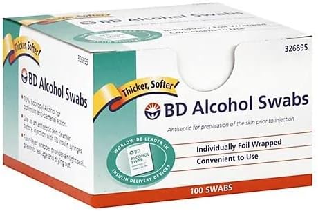 BD Regular Alcohol Swabs, 100 ct ( Pack of 2 )