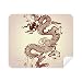 Chinese Dragon Animal Portrait Cleaning Cloth Screen Cleaner 2pcs Suede Fabric