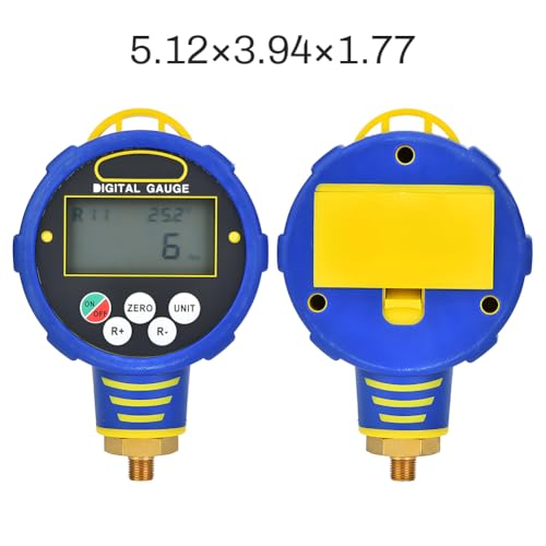 Image of Generic Digital Refrigerant Pressure Gauge, HVAC Vacuum & Low Pressure Tester with 82 Refrigerants Database for Air Conditioning R32 - 1 /8 NPT