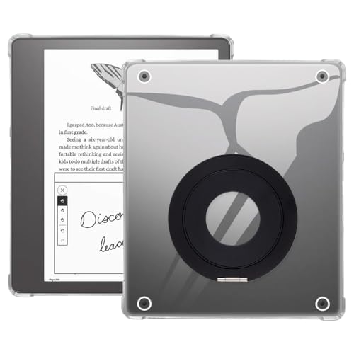 Coque Amazon Kindle Scribe 10.2 2022 avec support de bureau noir et transparent