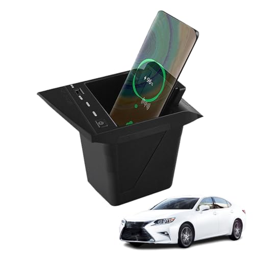 Chargeur sans fil rapide 15W Lexus ES console centrale induction QI smartphone