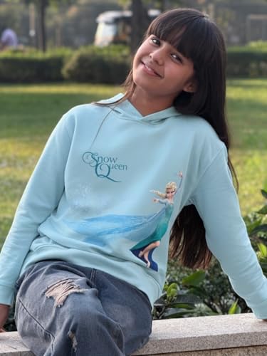 Image of Nap Chief Girls Official Characters Sweatshirt, Relaxed Fit Cotton Round & Hooded Neck Sweatshirt for Casual Wear