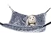 Niteangel Hanging Hammock Nap Sack Swing Bag Pet Sleeper for Ferret Rat Sugar Glider and Other Small Animals (Blue, Polka-dot)