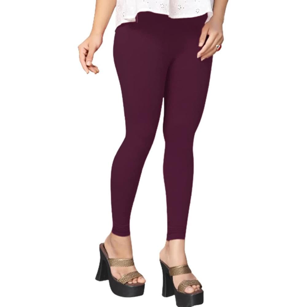 Cotton Ankle-Length Leggings for Women – Ultra-Soft, Stretchable & High-Waisted | Perfect for Yoga, Gym, Lounge & Daily Outfit | Plus Size-picture-54