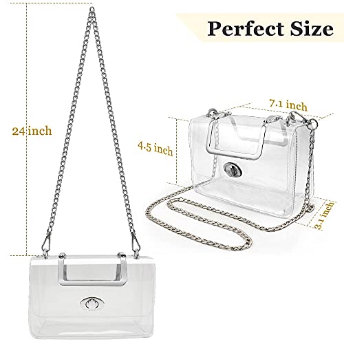 COROMAY Clear Purse for Women, Clear Bag for Stadium Events, Transparent Stadium Purse3