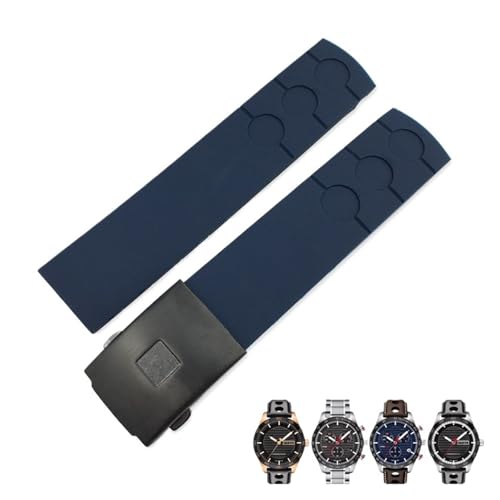 Bracelet montre caoutchouc 20mm compatible Tissot PRS516 T100417 sport homme étanche