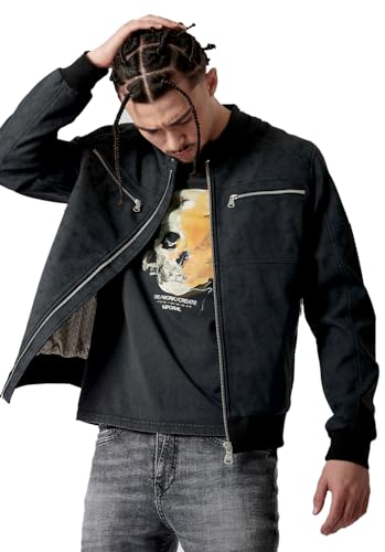 Kaporal, Veste, Modèle MIRAK, Homme, Black, S; coupe Fitted, Manches longues, Col motard