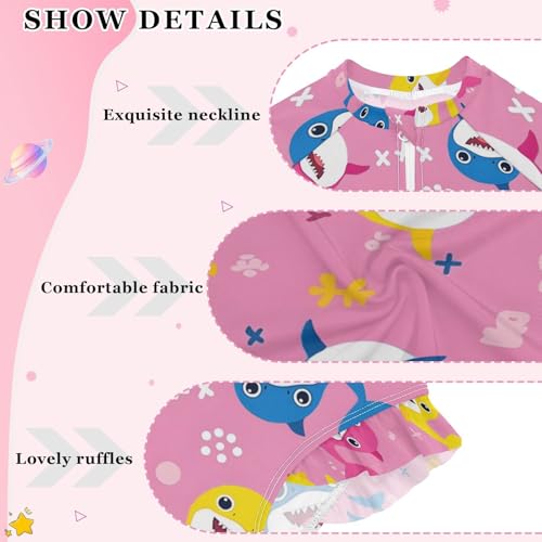 Image of Girls One Piece Swimsuits Long Sleeve Swimsuit Zipper Bathing Suits Swimwear