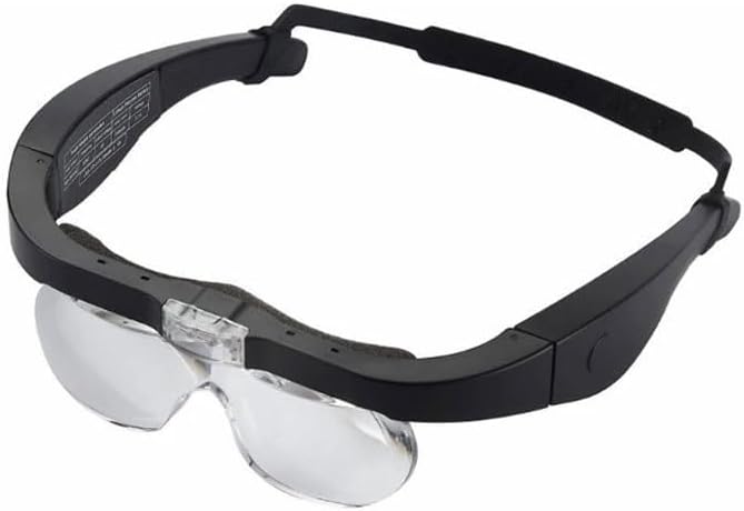 Headband Magnifying Glasses LED Light Rechargeable Reading Watchmaker Repair Wearing Magnifier