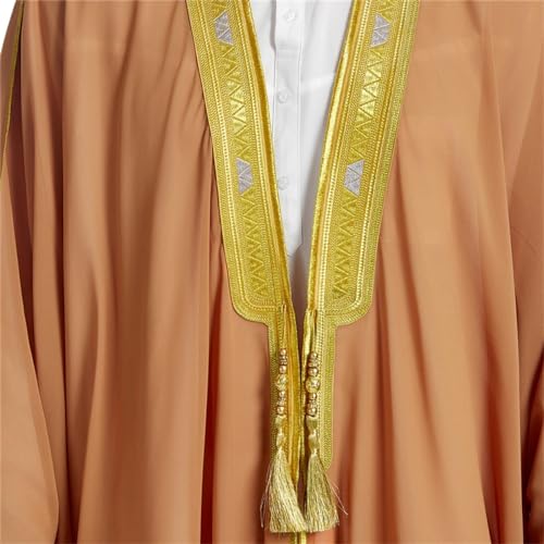Adhdyuud Men Dubai Saudi Open Kimono Muslim Long Robe Islam Arabic Abayas Middle Eastern Caftan Jubba Thobe4