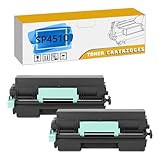 AWDAXC Kit di Batteria SP3600 SP 3600 Imaging, Compatibile per Ricoh SP 3600SF 3610SF SP3600DN 4510SF 4510DN 4510SF stampanti 【Volume di Stampa Elevata con Chip】 Black*2
