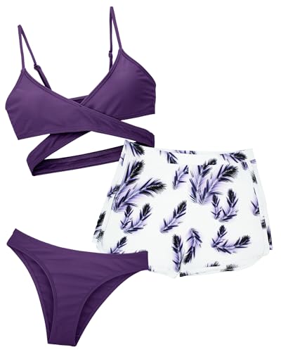 Conjunto de Ropa de Baño Chica Traje de Baño Niña Playa Natación 8-14 Años