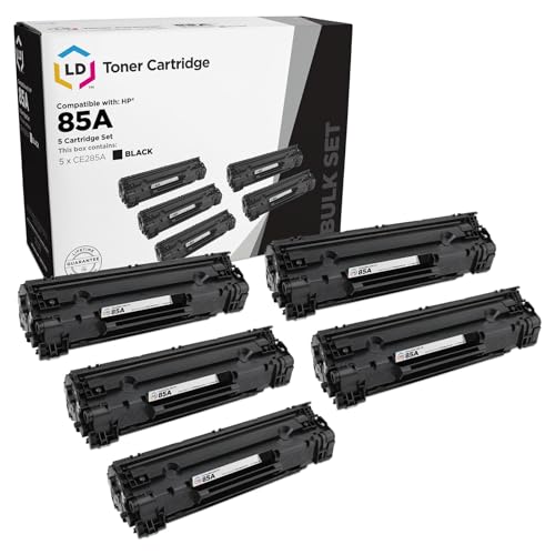 LD Products Replacement Toner Compatible with HP 85A CE285A (Black, 5-Pack) Compatible with HP LaserJet Pro P1102 P1102W M1212nf M1217nfw MFP M1132 M1139 M1219nf M1138 P1102s P1106