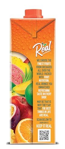 Image of Real Fruit Power, Mixed Fruit, 1L (Pack of 2)
