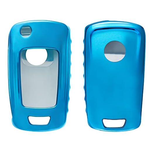 kwmobile Funda para Llave Plegable de 2-3 Botones para Coche Opel Vauxhall - Carcasa Suave de TPU para Llaves - Cover de Mando y Control de Auto en Azul Brillante