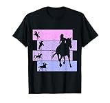 Bonitos Regalos Para Dueños De Caballos Mujer Niña Equitación Caballos Camiseta Sólida Manga Corta Pequeño Negro