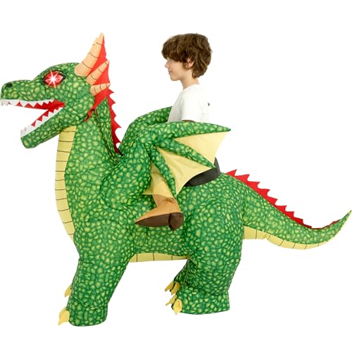 Disfraz inflable de dragón para niños Halloween miniatura 5