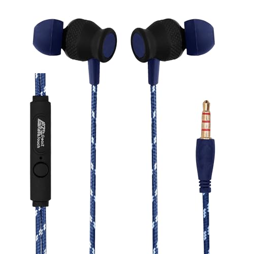 Image of Noise 3.5mm Wired Earphone with Powerful HD Mic for Clear Sound, in-Line Volume Controller & Noise Cancellation Compatible with only 3.5mm Jacks in Mobiles- Blue