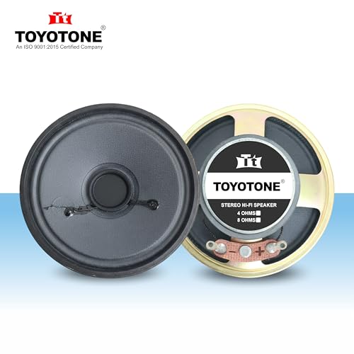 Image of TOYOTONE Micro Speaker Acoustic 2 inch Inch 36mm Paper Cone 8 Ohms 1.5W Loud Speaker (Pack of 2)