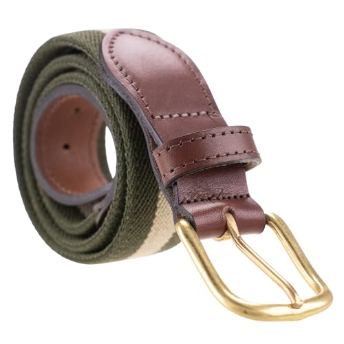 Thomas Bates Mens Elastic Surcingle Belt with Leather Tab3