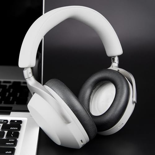 Repuestos de almohadillas para auriculares SOULWIT para Beyerdynamic AVENTHO 300 Wireless Over-Ear Headphones, cojines con cuero de proteína suave y espuma viscoelástica de alta densidad - Negro miniatura 3
