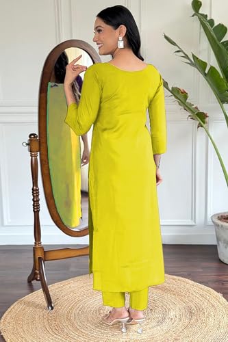 Image of Jwalin Women's Chinon Silk Kurta Pant Set with Dupatta