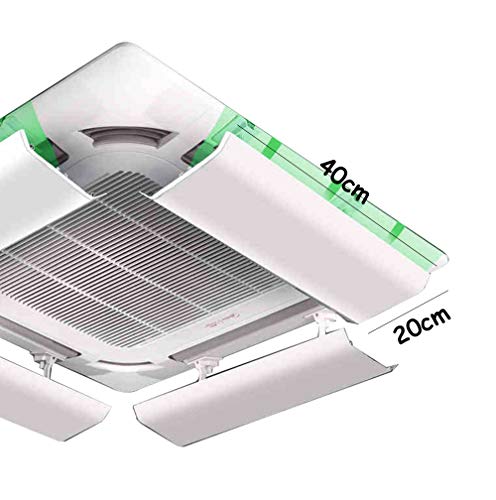 Miniatura 2 de Deflector De Aire Acondicionado Para Techo Aire Acondicionado Central, Evita El Soplado De Aire Directo, Ángulo Ajustable, Adecuado Para 40-100cm, Acero Plástico Pieza Única Yingpai