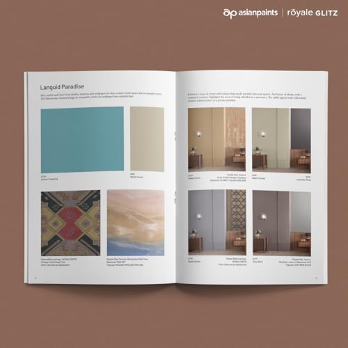 Image of Asian Paints Royale Glitz Decor Book | 10 Curated Paint Color Palettes & 200+ Combinations | Designer-Inspired Shades, Textures & Wallpapers for Luxurious Interiors