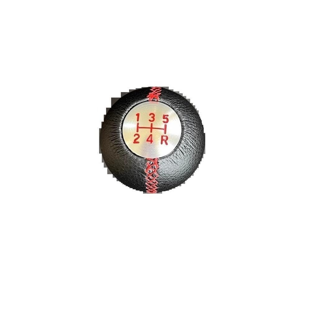 YDXHERTA Auto Accessory 5 Speed Leather Real Carbon Fiber Gear Shift Knob for Suzuki SX4
