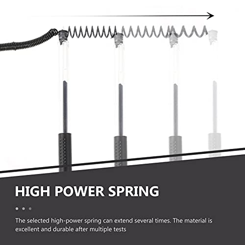 Nuobesty Secure Counter Pens, 5Pcs Desktop Gel Ink Pens With Adhesive Backed Base Reception Pens For Bank Office Hotel Home Black #TOP7