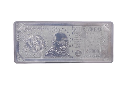 KINDERHUT RETAIL CORPORATION 999 Purity Sterling Silver Indian Currency 2000 Rs Note (B075NBN7SJ) Amazon Price History, Amazon Price Tracker