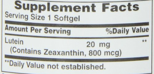 Nature's Bounty Lutein 20 Mg 40 Softgels (Pack Of 2) #TOP4