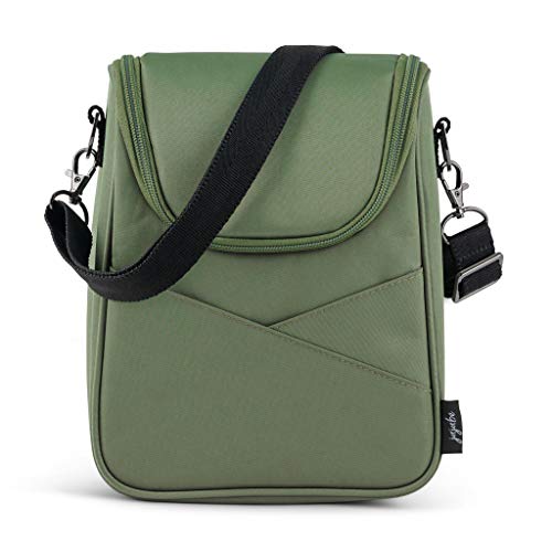 JuJuBe | Be Cool Insulated Baby Bottle Cooler Bag | Machine Washable | Fits 2 Large Bottles | for All Ages, Babies & Adults | Olive