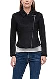  s.Oliver Damen Bikerjacke in Suede-Optik Black 40