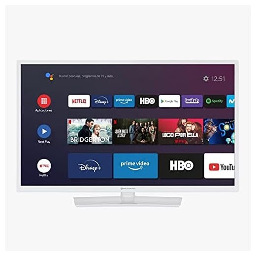 EAS Electric | E32AN70W | Televisor Blanca | Televisión 32 Pulgadas | Smart TV 32” | LED (ELED) | HD Ready 1366 x 768 16:9 | DVB-T/T2/C/S/S2 HEVC | WiFi | Android TV | Google Cast | USB 2 | HDMI 3