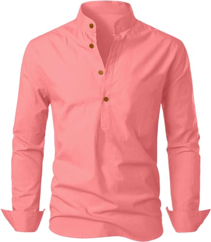 Image of Men's Kurta || Chinese Collar Long Sleeves || Straight Hip Length Kurtas || Short Kurta for Men || for Festival || Function || Occasion Wear Fancy Kurta for || Best Gifts for Mens