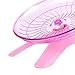 Generic 4X 7 Silent Hamster Disc Exercise Wheel Platform Rat Gerbil Small Animal Toy Pets Supplies Activity Training, 18x12cm, Purple