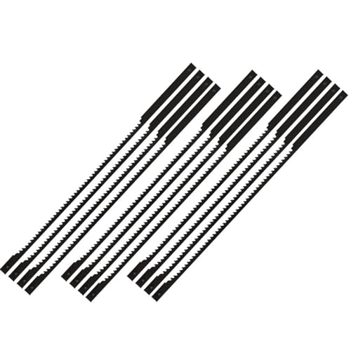 12pcs de scie à chantourner Lames Épinglé Bois de Coupe for Dremel Moto Saw (Taille : Fine Wood)