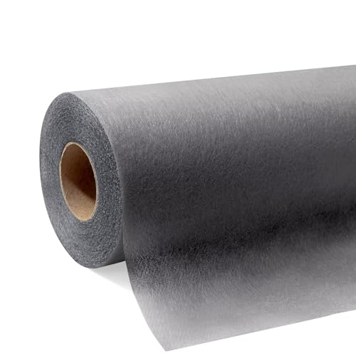 Tischdeckenrolle, Grau, 1,1m x 30m (50g/m²), stoffähnliche Einweg-Tischdecke aus Vlies als zuschneidbare Meterware für Geburtstag, Party, Hochzeit, Biertische und Tischdeko