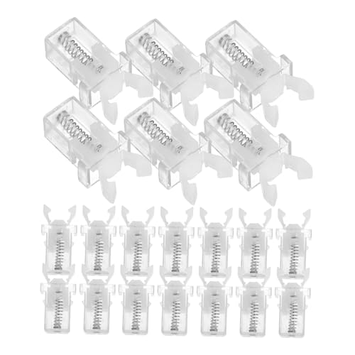 Cabilock 20pcs Spring Lock Latch for Trash Can Glasses Case and Toothpick Box Portable Garbage Bin Lid Lock Stylish and Versatile Locking for Home and Vehicle Use