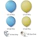 Pastel Balloon Garland Arch Kit with 100 pcs Blue and Yellow Balloons, DIY Balloon Bouquet Kit for Baby Shower, Wedding Bachelorette Birthday Party , Balloon Decorations