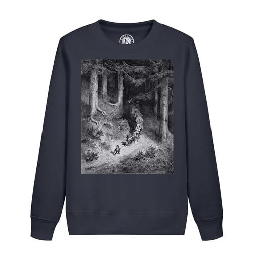 Sweatshirt enfant Le Petit Poucet avec gravure d'art authentique