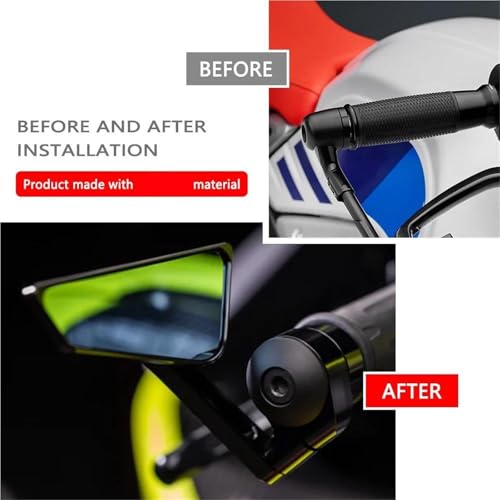 Espejo retrovisor manillar lateral para G310R 2021-2024 vista trasera moto 5