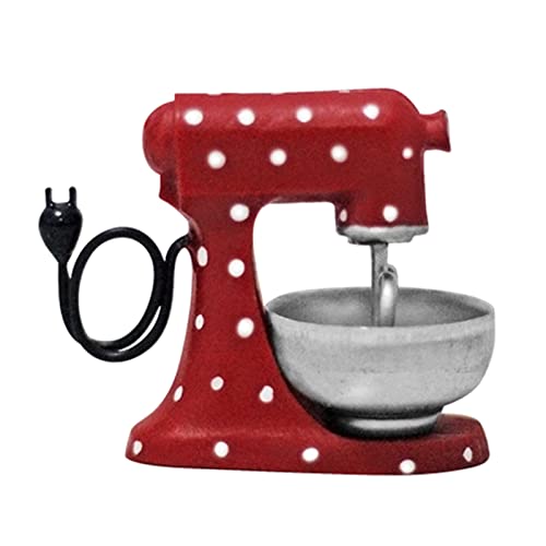 Itkcozcg Mixer Funktional Lebend Novely Für Haushalt Küche Miniatur Nudel Mixer Küchenpuppenhause Mixzubehör Für Küchenmaschine Handheld Model Weihnachten Szene Verzierung Spielzeug Möbel