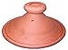 Treasures of Morocco Moroccan Handmad Safe Cooking Tagine, Round, Brown, 10 inches Across, Medium, Non Glazed, Traditional