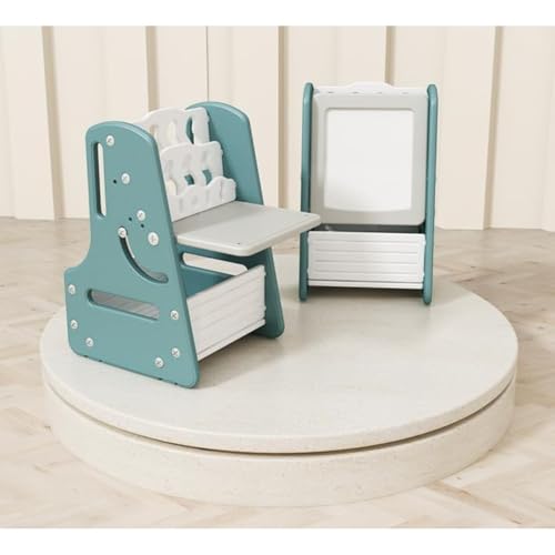 「FLYKING」お絵描きボード キッズデスク イーゼル付きお絵描きボード 多機能ライティングボード キッズデスク イーゼル付き 大きい 多機能テーブルチェア 絵本棚 知育デスク 収納付き おしゃれ 軽量 コンパクト 絵本ラック 大きい 多機能テーブルチェ