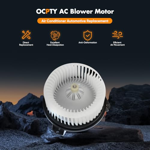 Image of OCPTY Blower Motor Fit Jeep Wrangler /Ram 1500 /Dodge Journey 2014-2020 /14-18 Ram 1500,2019-2022 Classic /2018 Jeep Wrangler JK AC Blower Motor Automotive Replacement 700308 68214892AB 68232369AA 3Pins