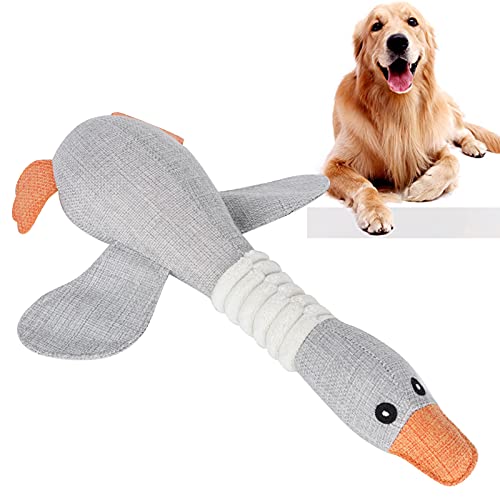 EVTSCAN Funny Dog Squeaky Goose Durable Chew Toys Dog Cat Play Interactive Toys Pets Supplies(white) - Image 3
